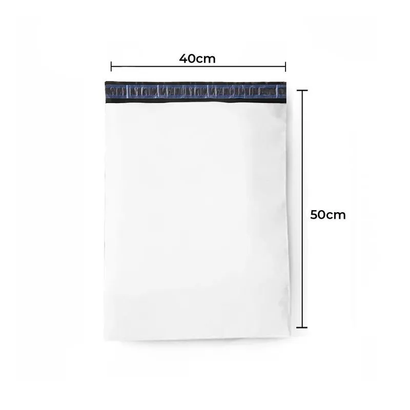 Envelope Plástico De Segurança Branco 40x50 Coex 100 Un