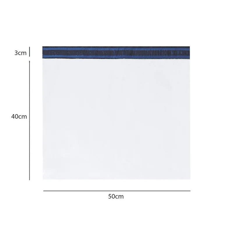 Envelope Plástico Branco 50x40 Coex - 1000 Unidades