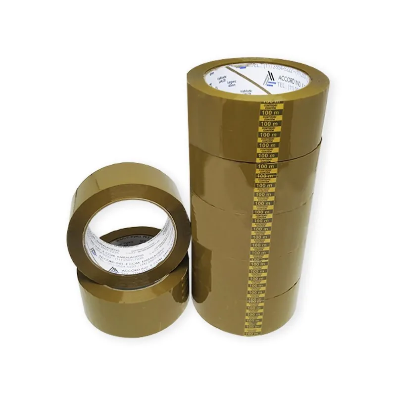 Fita Adesiva Marrom 45Mm X 100 Metros - 10 Rolos
