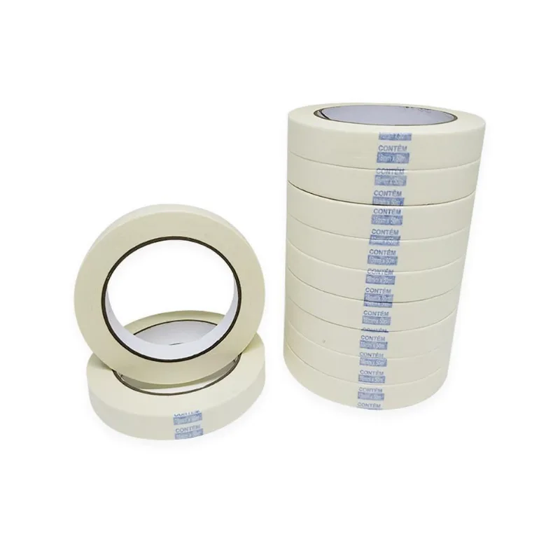 Fita Adesiva Crepe Branca 18Mm X 50M - 30 Rolos