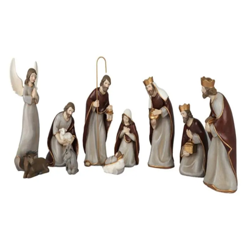 Presepio Decorativo 17cm Com 9 Pecas