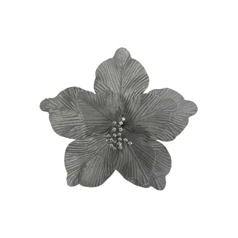 Poinsetia Decorativa Prata 25cm