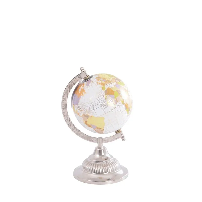 Globo Kepler 12x21x12cm Em Plastico Com Base Em Metal - Mai Home