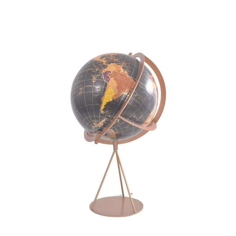 Globo Hartmann Preto/Sore 24X38X22Cm