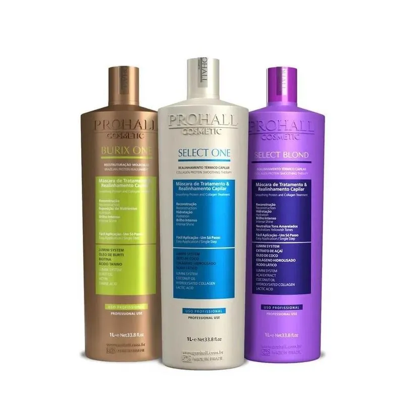 Prohall Kit Select One + Select Blond + Burix One Vegana 3x1 Litro