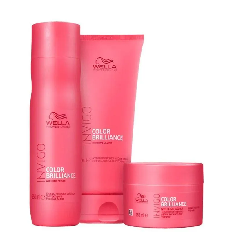 Wella Professionals Invigo Color Brilliance Shamp+cond+másc