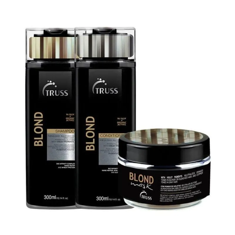 Truss Blond Shamp 300ml + Condic 300ml + Máscara 180ml