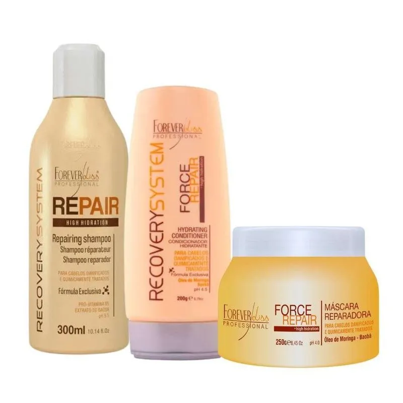 Forever Liss Force Repair Shamp 300ml+condic 200ml+mask 250g