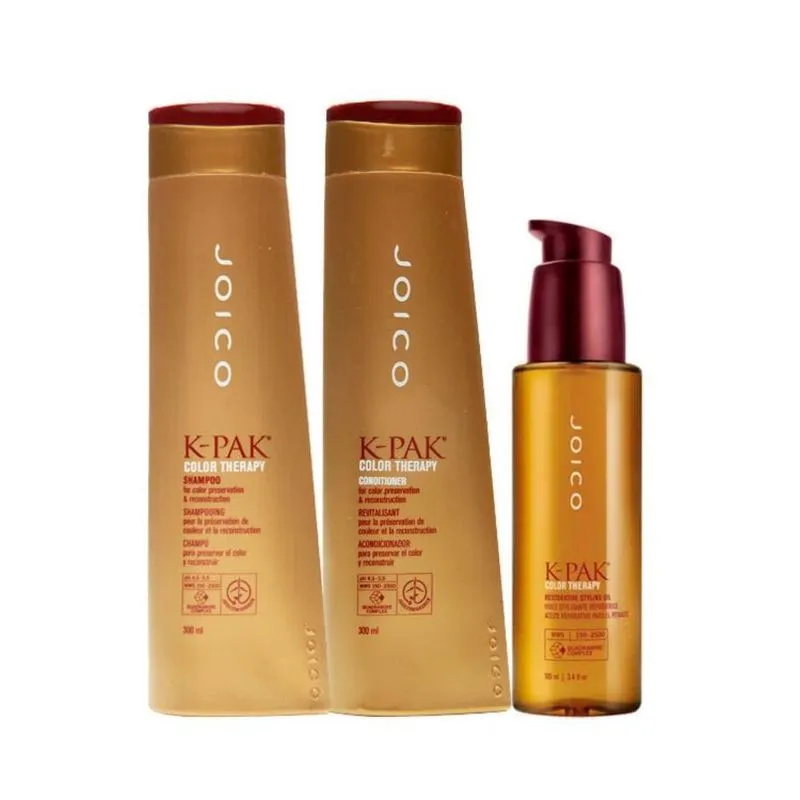 Joico K-pak Color Therapy Shamp + Condic + Óleo Leave-in