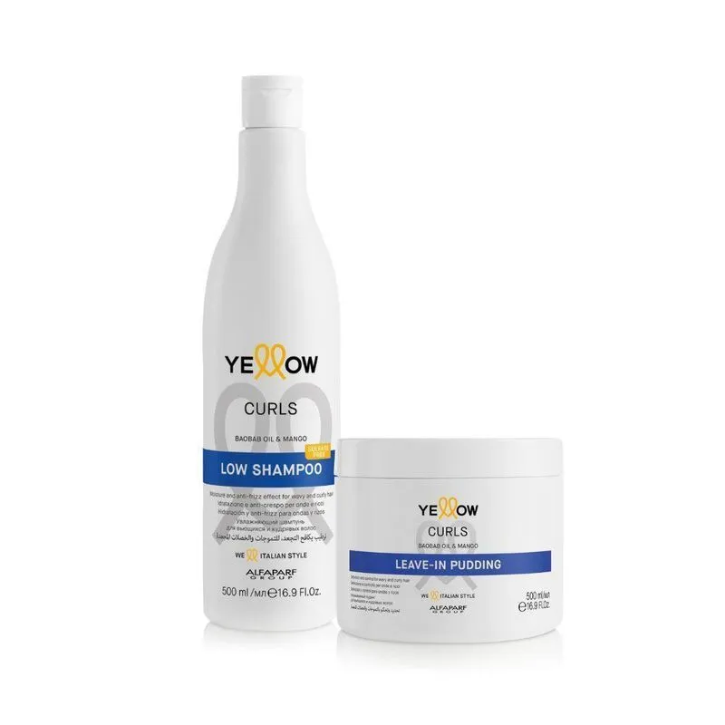 Yellow Curls Shampoo + Leave In Pudding 500ml