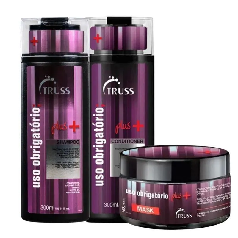 Truss Uso Obrigatório Plus+ Shamp+ Condic 300ml+ Masc 180ml