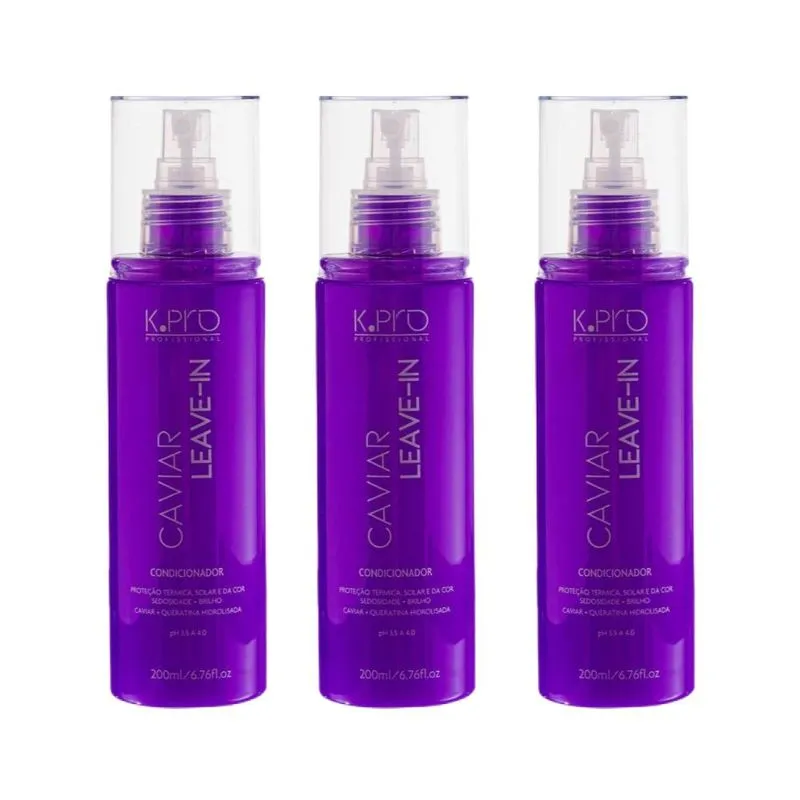 K.Pro Caviar - Kit 3 Leave-in - 200ml