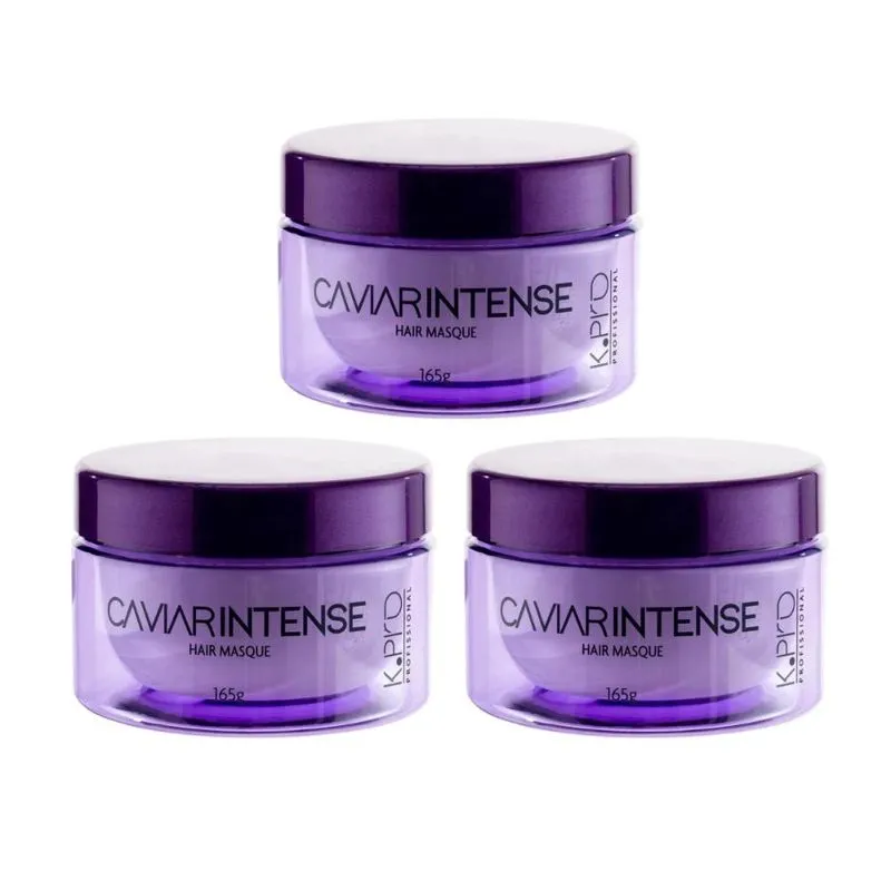 K.Pro Caviar Intense - Kit 3 Máscaras - 165g