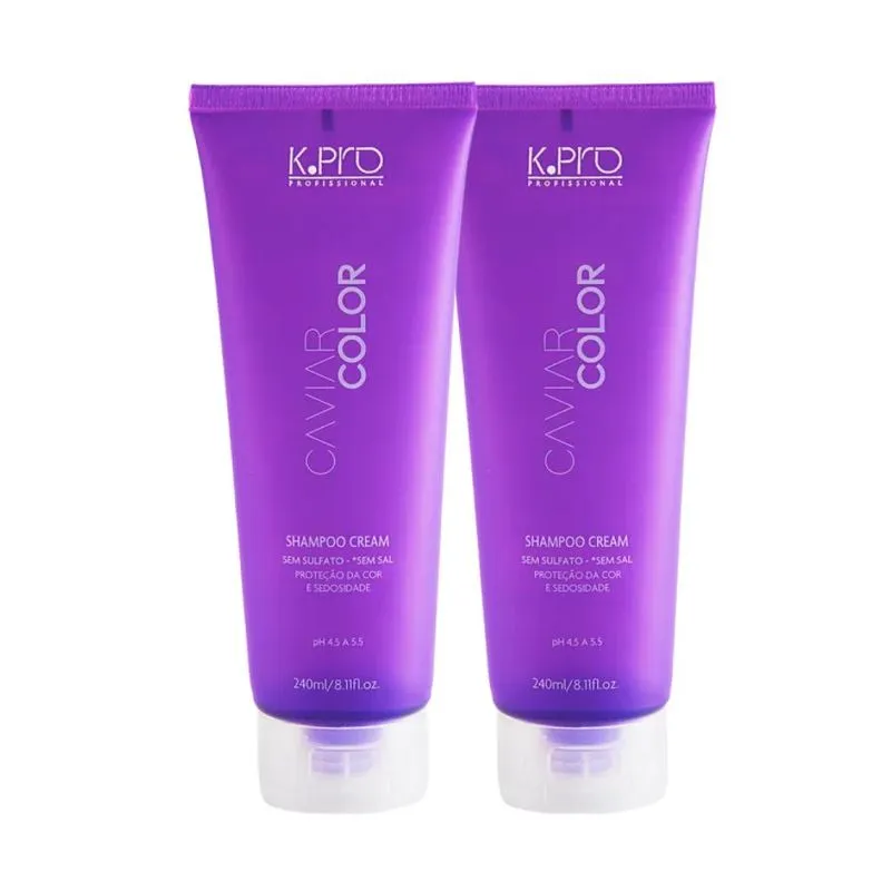 K.Pro Caviar Color - Kit 2 Shampoos Cream - 240ml