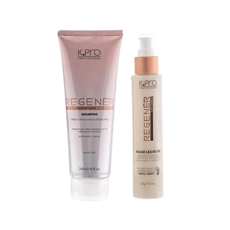 K.Pro Regenér - Kit Shampoo 240ml + Leave-In 120g