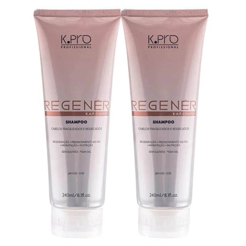 K.Pro Regenér - Kit 2 Shampoos - 240ml