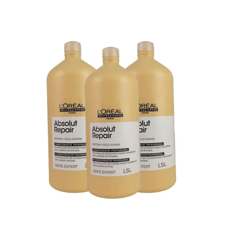 L'Oréal Professionnel Absolut Gold Kit 3 Condicionador 1,5L