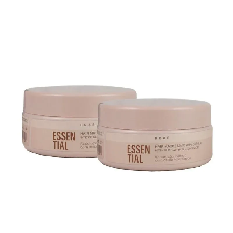 Braé Essential Kit 2 Máscara Capilar Reparação Intensa 200g