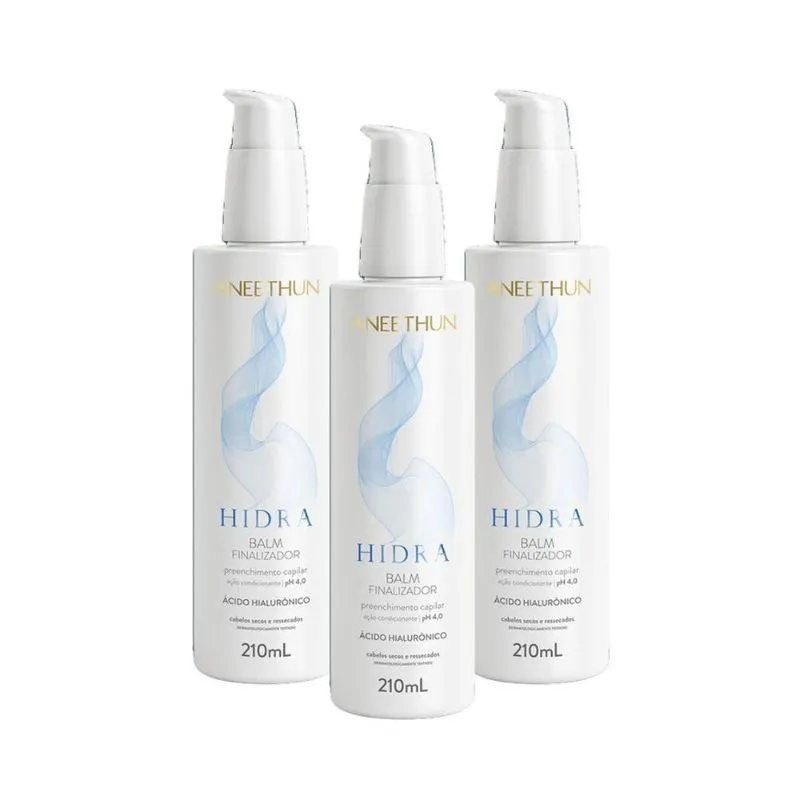 Aneethun Hidra ph 4,0 Kit 3 Balm Finalizador 210ml