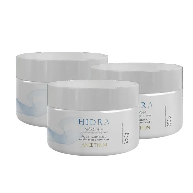 Aneethun Hidra Acido Hialurônico Kit 3 Máscara 250g