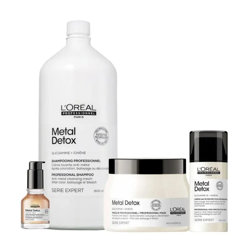 L'Oréal Professionnel Metal Detox Kit Salão (4 Produtos)