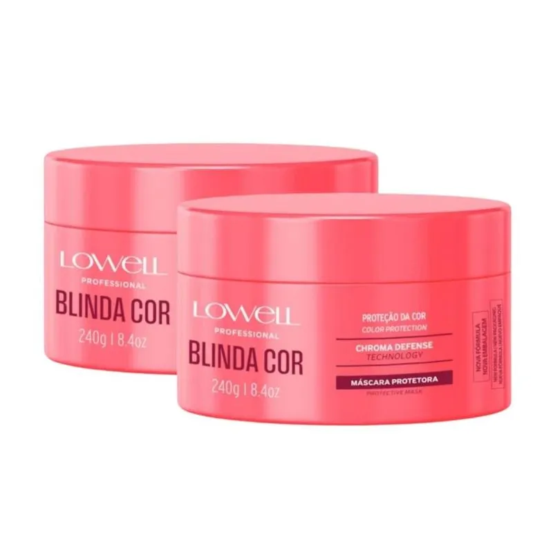 Lowell Blinda Cor Kit 2 Máscara Protetora 240g