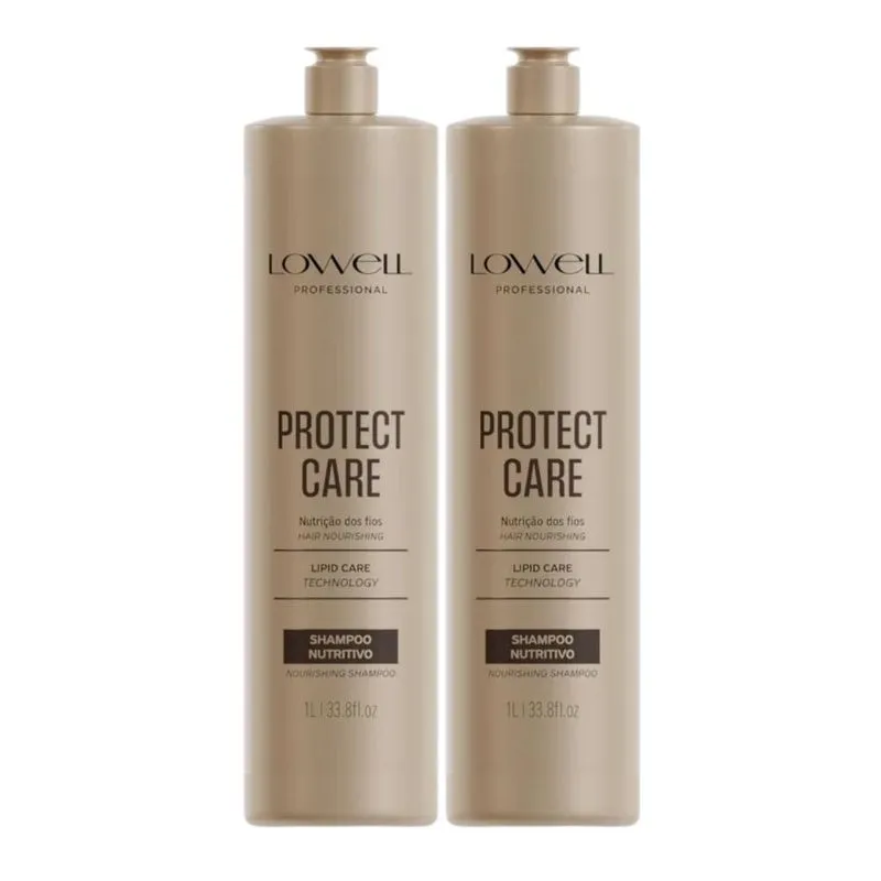 Kit Shampoo Lowell Protect Care Tratamento Diário Salon Duo