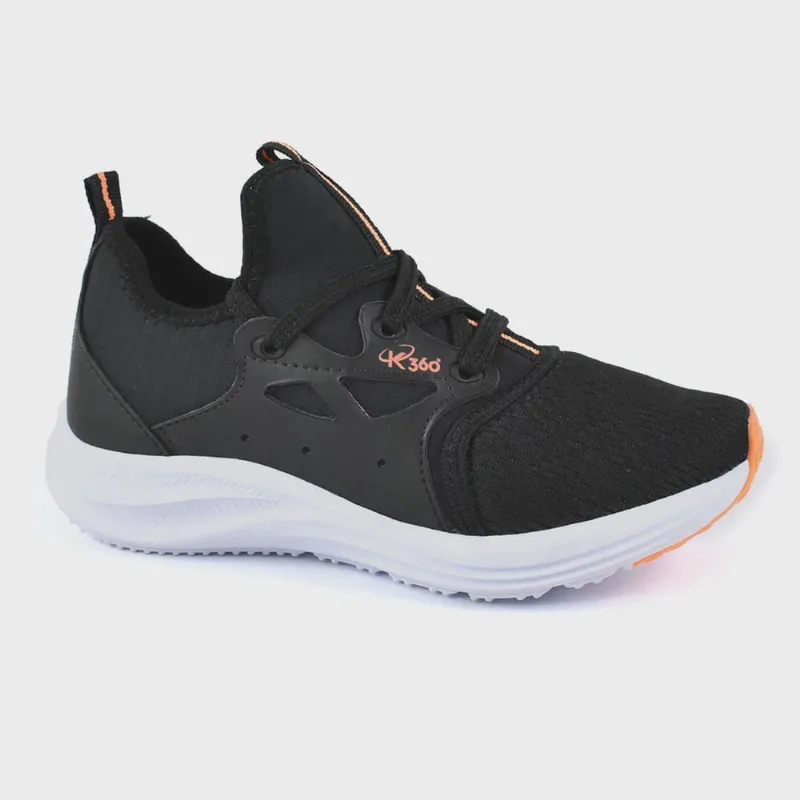 Tênis Kidy Energy Respitec Infantil Cadarço Preto Laranja
