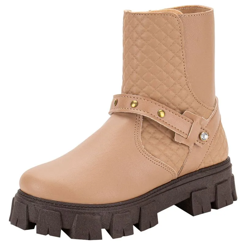 Bota Infantil Feminina Fanfik Trendy Kidy 4340006 SALMÃO 33
