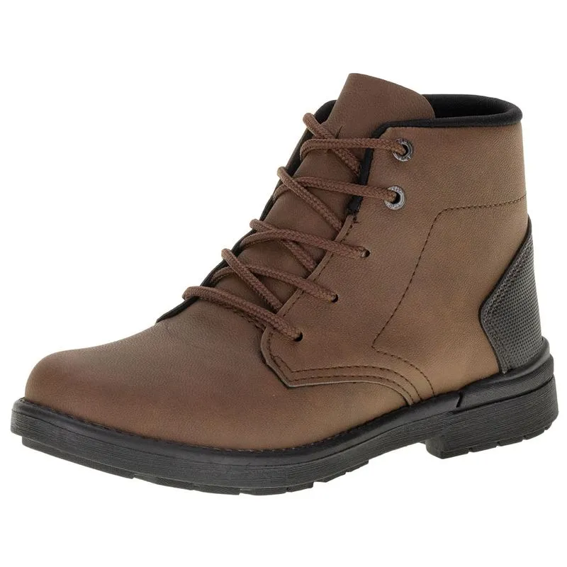 Bota Infantil Masculina Walk Kidy - 0860009 CAFÉ 28