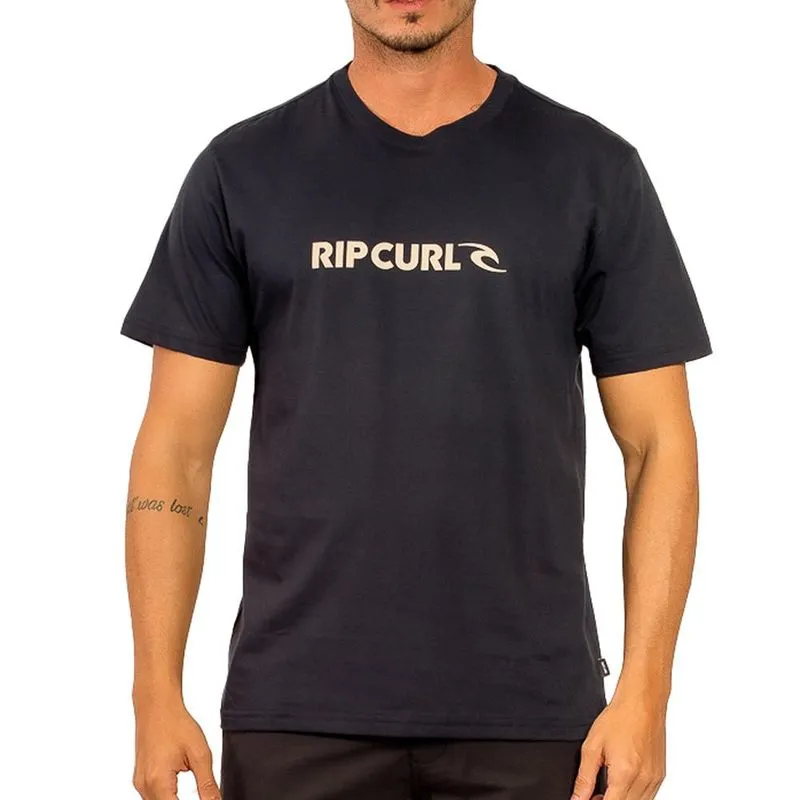 Camiseta Rip Curl New Icon WT24 Masculina Dark Navy GG / azul-escuro
