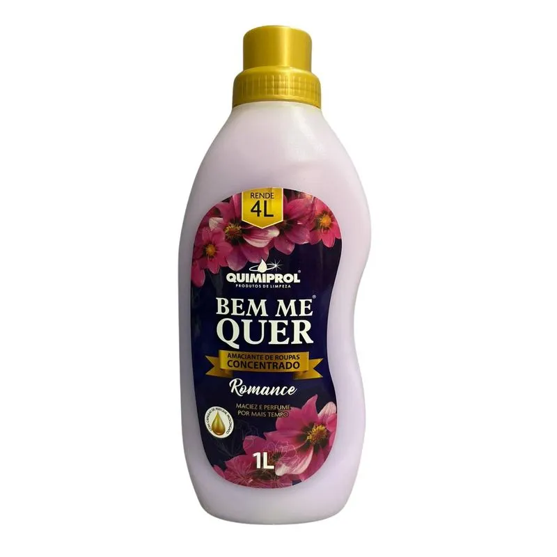 Amaciante De Roupas Concentrado 1l Rende 4l Maciez Perfume