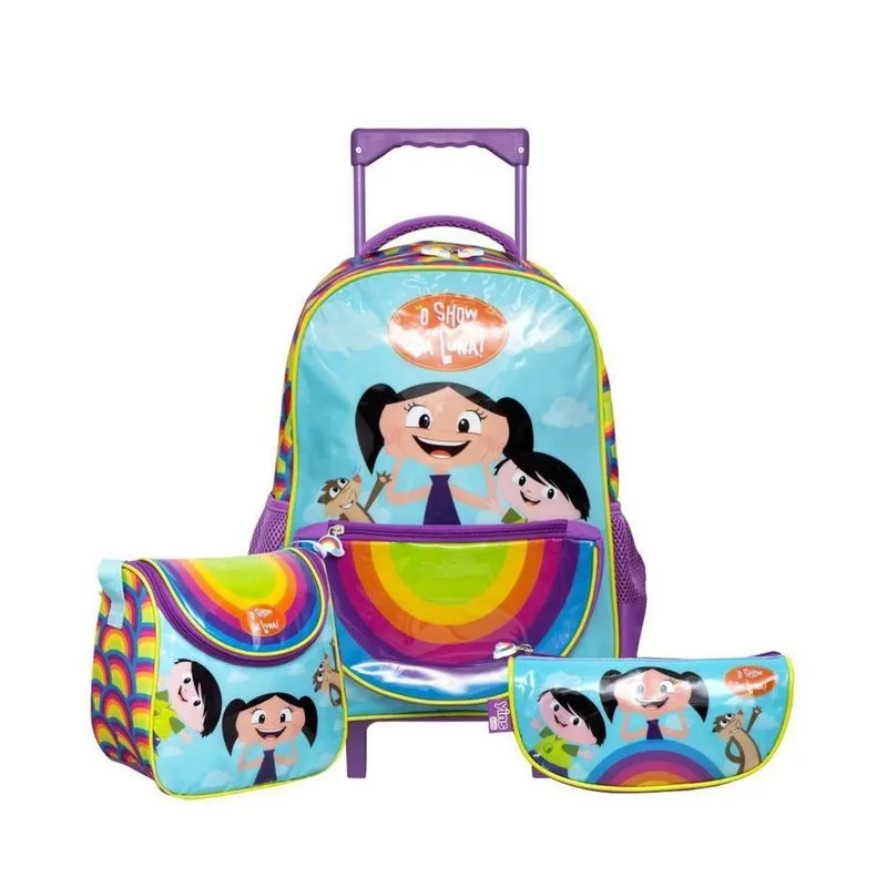 Kit Mochila Show da Luna + Lancheira + Estojo - Yins