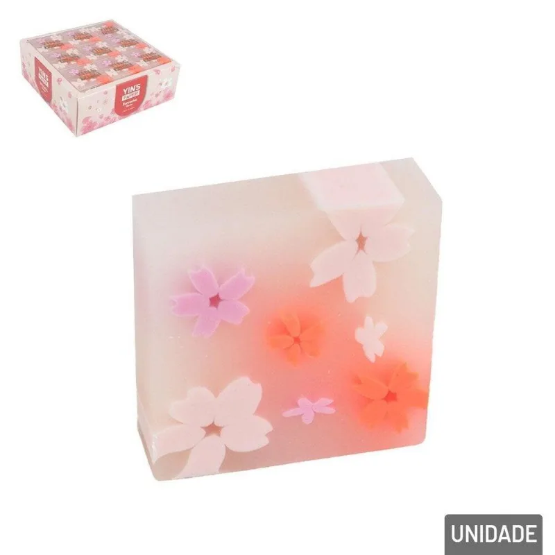 Borracha Escolar 36 Peças Design De Flores Colors - Tudo Em Caixa