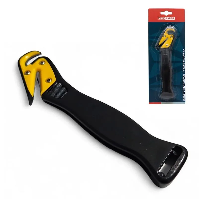 Estilete Pelicano Bico De Pato Profissional Segurança 18cm