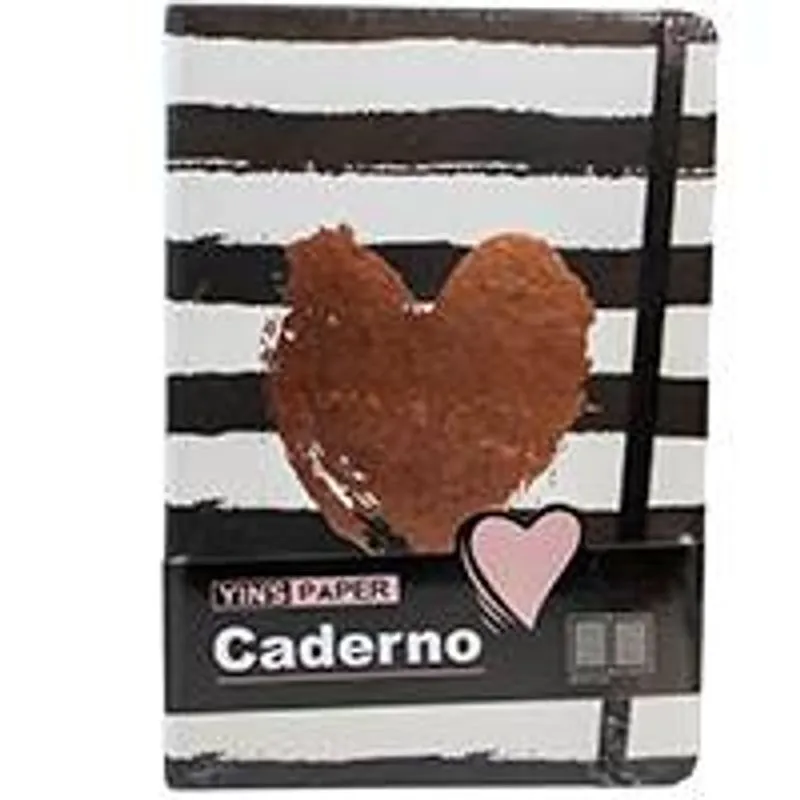 Caderneta Lovers A5 21x14,5cm Yin's 80g CADERNETA C/PT A5 LOVERS YP8498 YINS