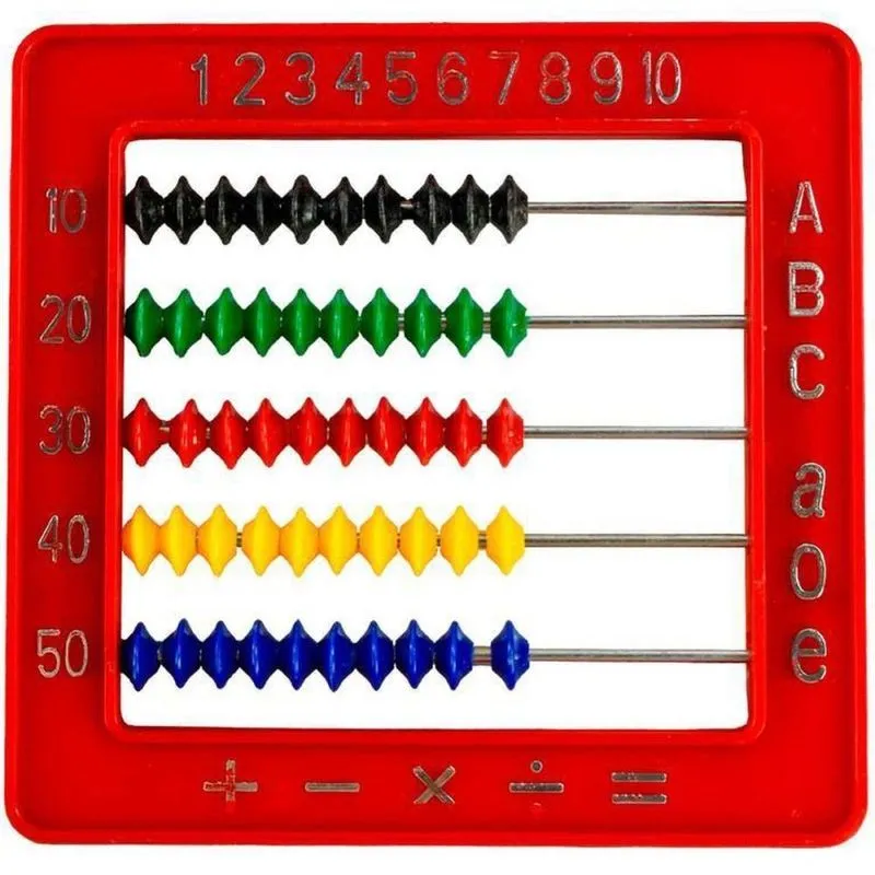 Contador Abaco Plastico 5HASTES/50BOLINHA (S)