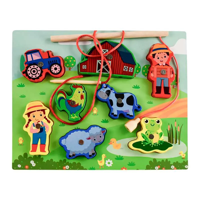 BRINQUEDO PESCA MAGNETICA ENCAIXE FAZENDINHA YINS KIDS