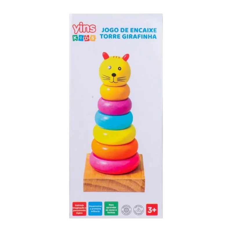 Torre De Encaixe Yins Kid Gatinho YK1093 (MP)