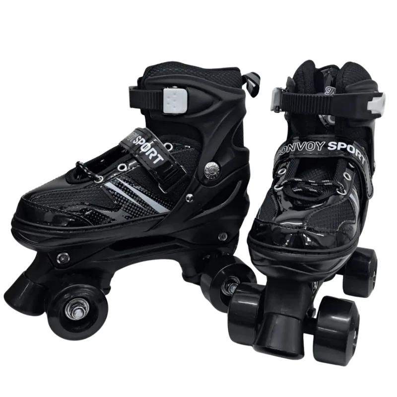 Patins Roller Ajustável - Preto - Convoy Yins Home