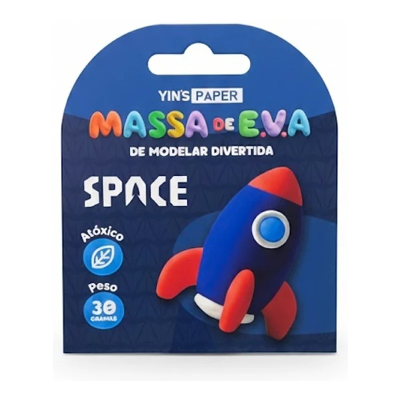 Massinha de Modelar Eva Divertida com 4 Cores para Atividades Criativas - Yin's Paper SPACE