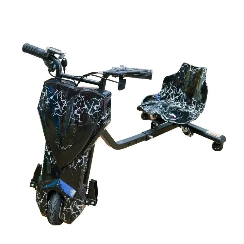 Triciclo Elétrico Drift Convoy Sport Obsidian Preto Branco YS37285 (MP)