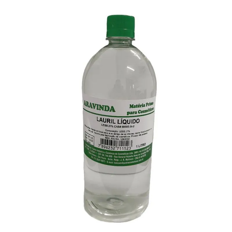 Lauril Líquido Aravinda Materia Prima Para Cosmético 1l
