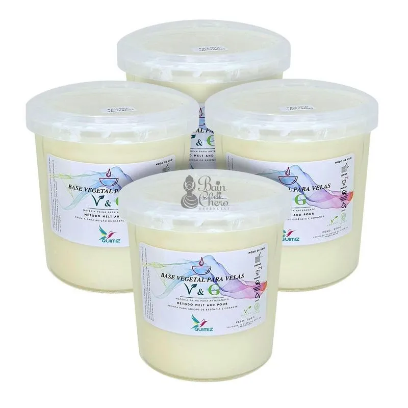 Cera De Palma V&amp;g Para Velas Vegetal Pronta 4kg