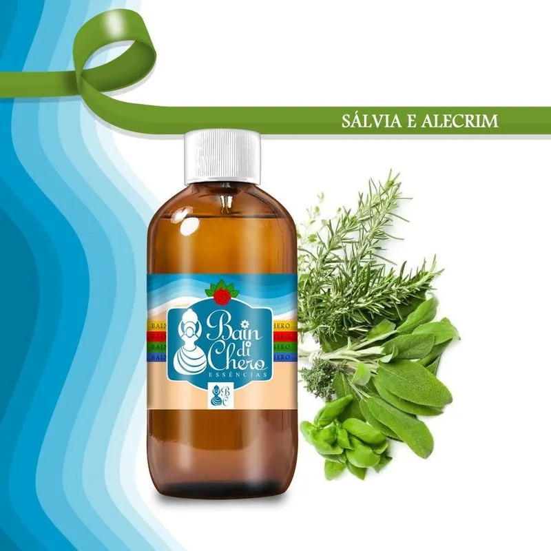 Essência Aromática Conc. Sabonete 100ml - Sálvia E Alecrim