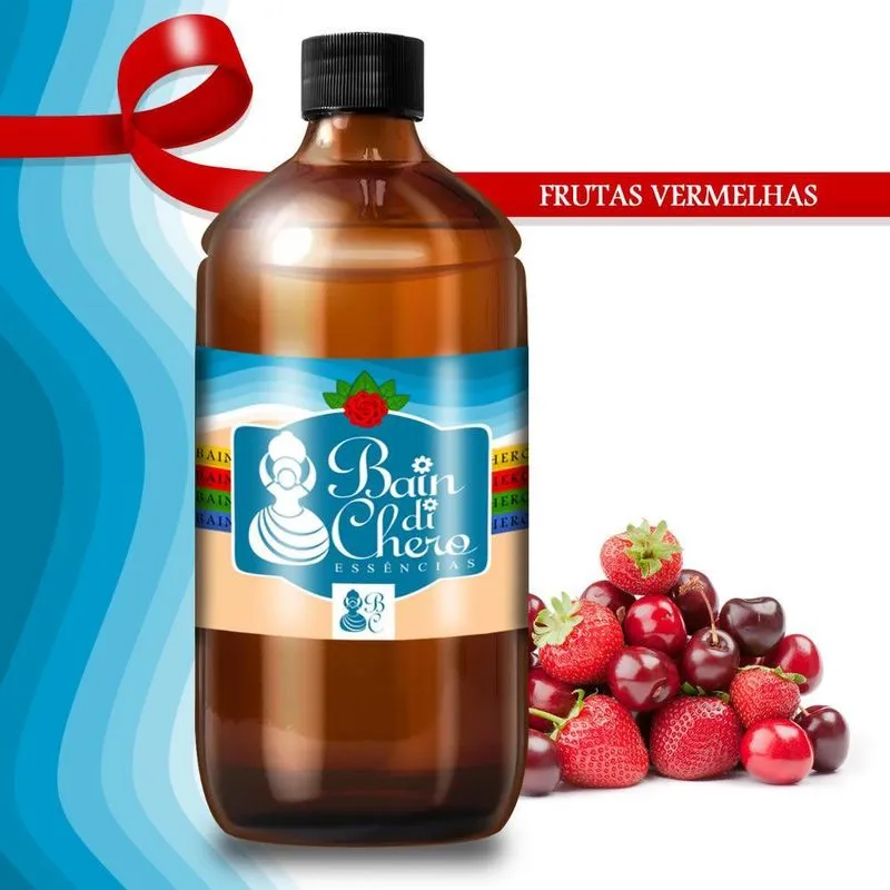 Essência. Aromática Conc. Velas 500ml - Frutas Vermelhas