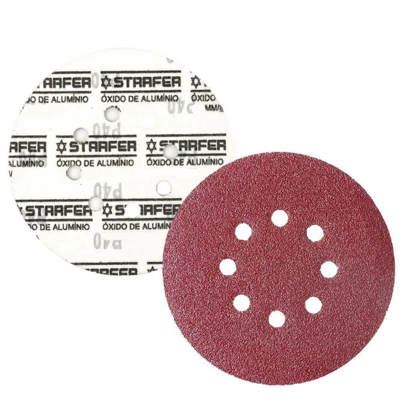 Kit 100 Disco De Lixa Ferro 115Mm Grão 40 - Starfer