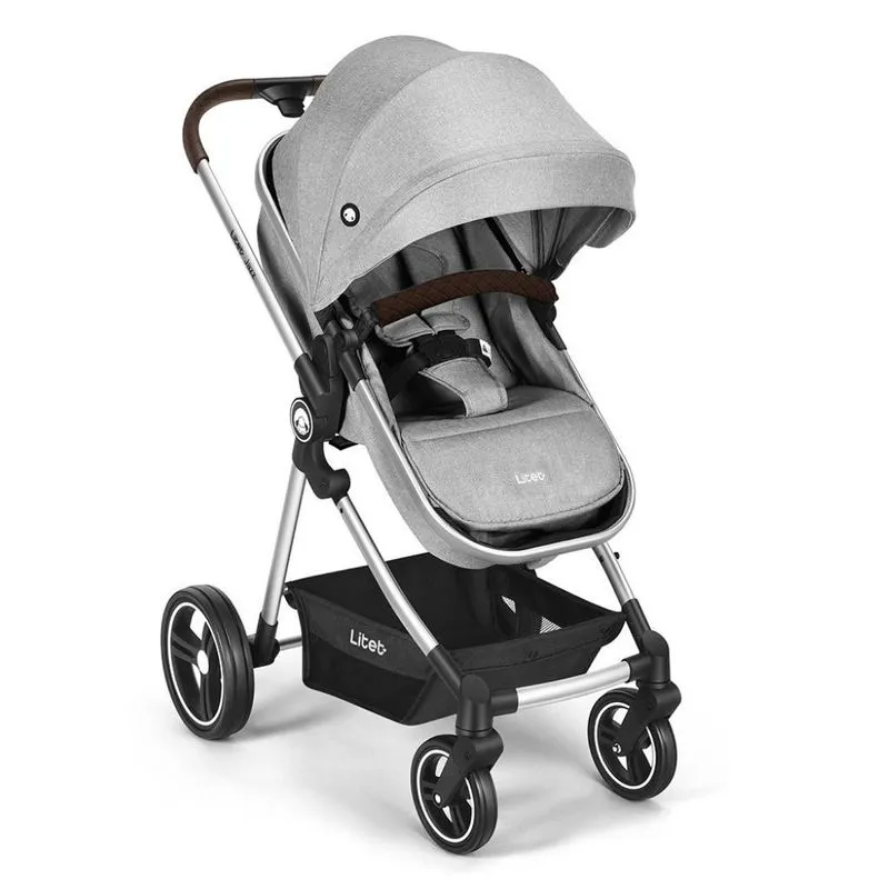 Carrinho Passeio 2 Em 1 Jazz Litet Cinza Assento Moisés