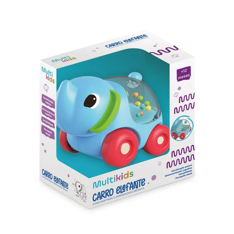 Carro Elefante Primeira Infância Multikids - BR2096 BR2096