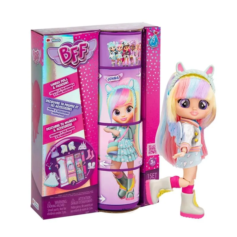 Boneca BFF By Cry Babies 20cm com Acessórios Jenna Multikids - BR2065 BR2065